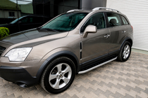 Opel Antara 2006-2017 гг. Боковые Подножки Fullmond (2 шт, алюминий) фото 1
