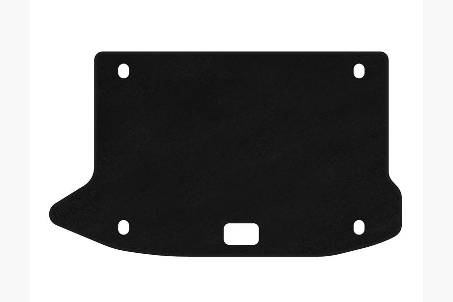 Hyundai Kona 2017-2023 гг. Коврик багажника текстильный Classic v2 (Черный) Image