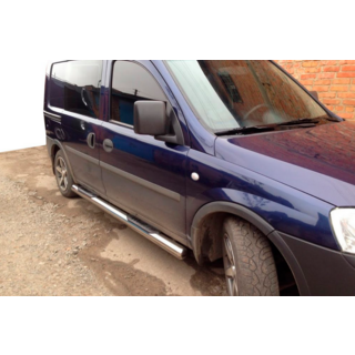 Боковые трубы (2 шт., нержавейка) фото 1