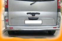 Opel Vivaro 2001–2015 гг. Задняя защита AK002 (нерж. сталь) фото 4