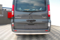 Renault Trafic 2001–2015 гг. Задняя защита AK002 (нерж. сталь) фото 3