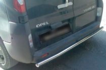 Renault Trafic 2001–2015 гг. Задняя защита AK002 (нерж. сталь) фото 2