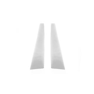 Накладки на стойки из нержавеющей стали (2 шт) Renault Megane II 2004-2009 гг. фото 2