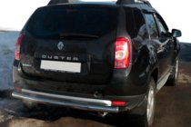 Renault Duster 2008–2017 гг. Задняя дуга прямая (нержавейка) фото 4