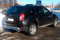 Renault Duster 2008-2017 гг. Задняя дуга прямая (нержавейка) фото 5