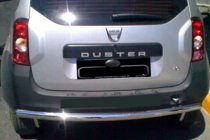 Renault Duster 2008–2017 гг. Задняя дуга прямая (нержавейка) фото 6