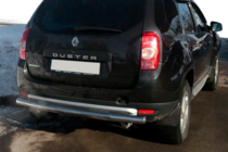 Dacia Duster 2008-2018 гг. Задняя дуга прямая (нержавейка) фото 1