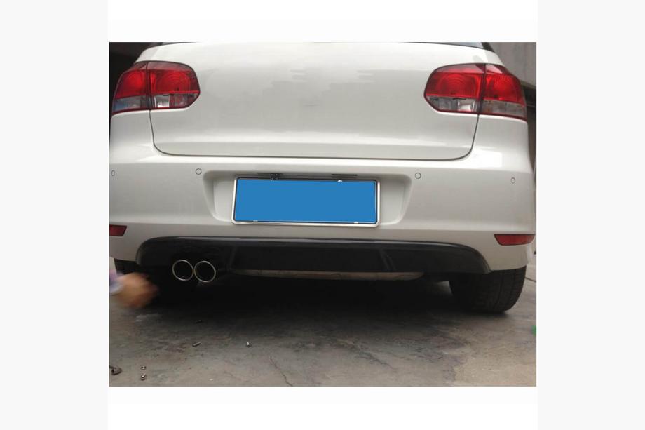 Volkswagen Golf 6 2008-2014 гг. Диффузор заднего бампера V1 для Base HB 2010-2013, Карбон Фото 2