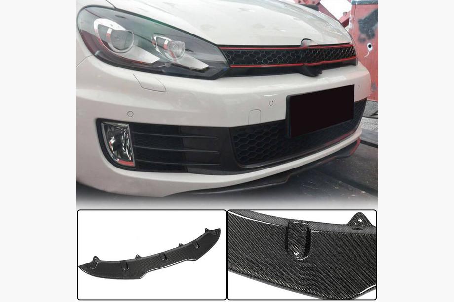 Передний бампер Лип V4 для GTI HB 2010-2013 Карбон Image Передний бампер Лип V4 для GTI HB 2010-2013 Карбон Image