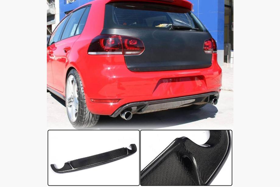 Диффузор заднего бампера V2 для GTI HB 2010-2013, Карбон Image