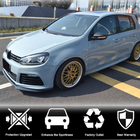 Volkswagen Golf 6 2008-2014 гг. Накладки на зеркала V1 (для HB 2010-2013, Карбон) фото 3