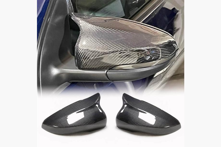 Volkswagen Golf 6 2008-2014 гг. Накладки на зеркала V2 (для HB 2010-2013, Карбон) Image