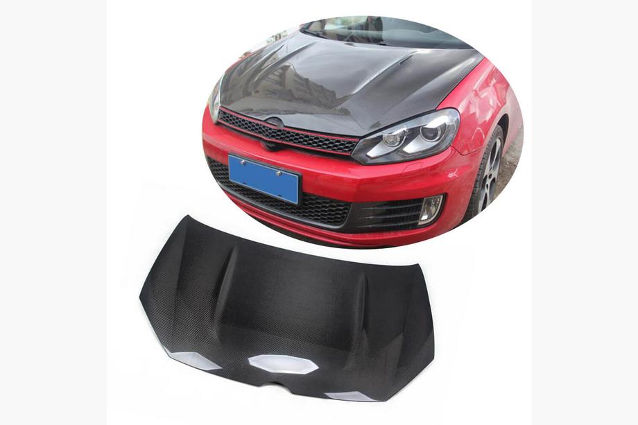 Volkswagen Golf 6 2008-2014 гг. Капот (для HB 2010-2013, Карбон) Image