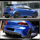 Volkswagen Golf 6 2008-2014 гг. Диффузор заднего бампера V1 для R/R20 HB 2010-2013 Карбон фото 4