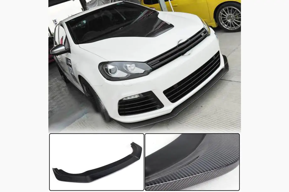 Volkswagen Golf 6 2008-2014 гг. Передний бампер Лип V2 для R HB 2010-2013 Карбон Фото 1