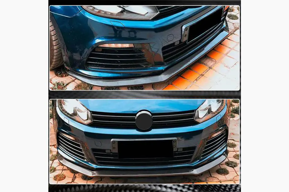Volkswagen Golf 6 2008-2014 гг. Передний бампер Лип V2 для R HB 2010-2013 Карбон Фото 3