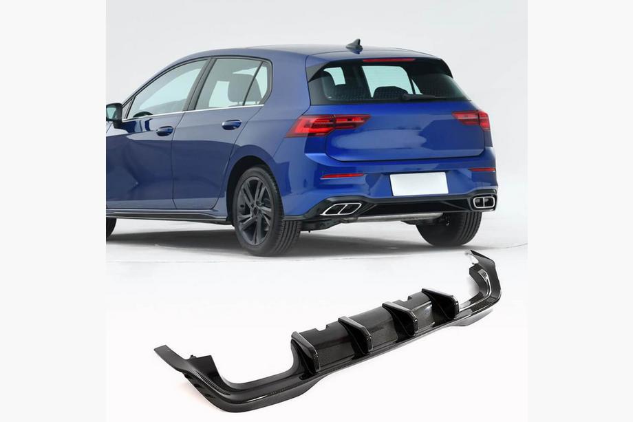 Volkswagen Golf 8 2019- гг. Диффузор заднего бампера (для R HB, Карбон) Image