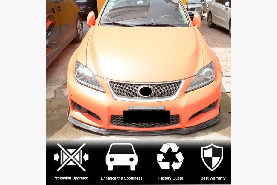 Lexus IS 2005-2013 гг. Накладка на передний бампер Lip (для F 2011-2013, Карбон) Фото 2
