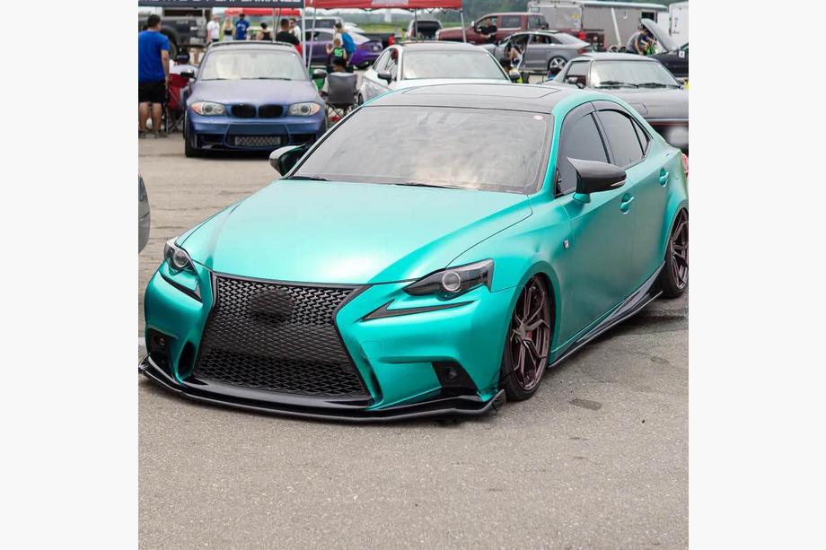 Lexus IS 2013- гг. Боковые пороги (для Base/F-Sport 2013-2020, Карбон) Фото 1