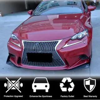 Накладки Flap на передний бампер (для F-Sport 2013-2016, Карбон) фото 2