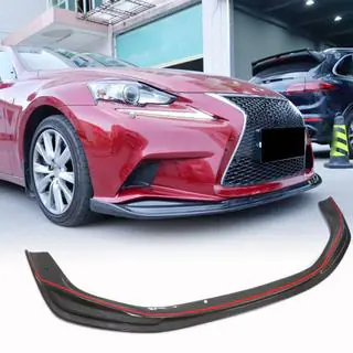 Накладка на передний бампер Lip (для F-Sport 2013-2016, Карбон) фото 1