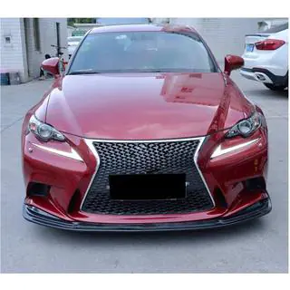 Накладка на передний бампер Lip (для F-Sport 2013-2016, Карбон) фото 2
