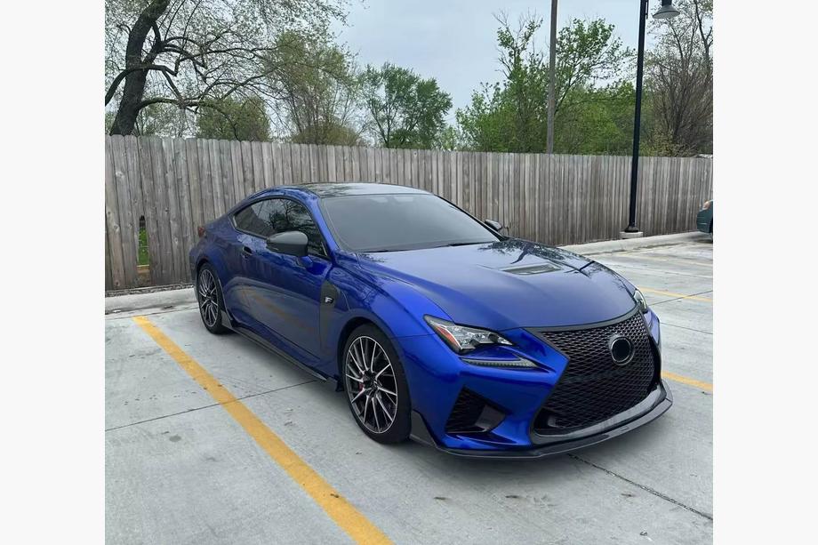 Lexus RC 200t 2014- гг. Передняя накладка Lip (для RC F 2014-2018, Карбон) Фото 3