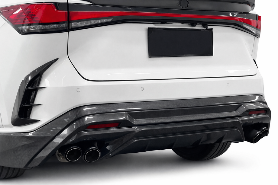 Lexus RX 2022- гг. Накладка на задний бампер (карбон) Image