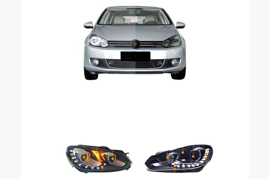 Передние фары LED с ДХО (2 шт) Image