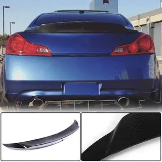 Задний спойлер (для Q60 2013-2015, Карбон) Infiniti Q50/Q60 2013-2024 гг. фото 2