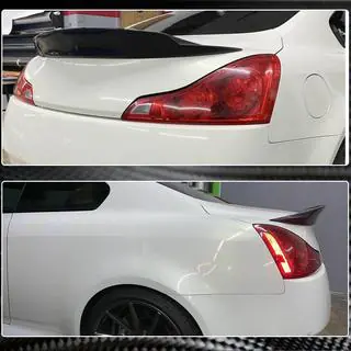 Задний спойлер (для Q60 2013-2015, Карбон) Infiniti Q50/Q60 2013-2024 гг. фото 4