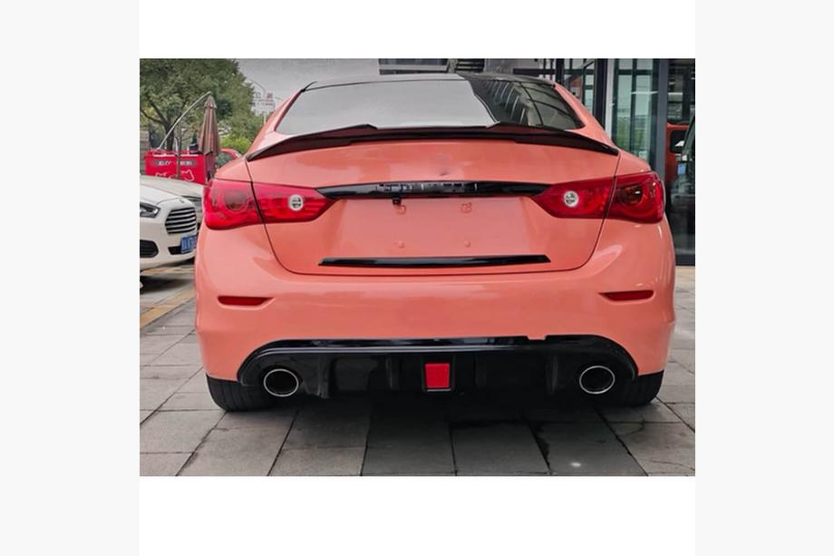 Infiniti Q50/Q60 2013-2024 гг. Диффузор заднего бампера V2 для Q50 Base/Sport 2014-2017 Карбон Фото 2