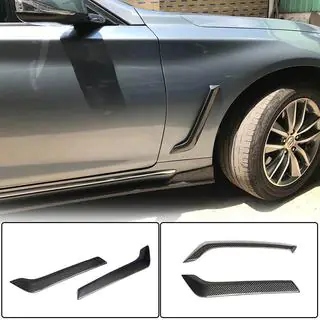 Карбоновые накладки на передние крылья (для Q50 Base/Sport 2014-2020) Infiniti Q50/Q60 2013-2024 гг. фото 1