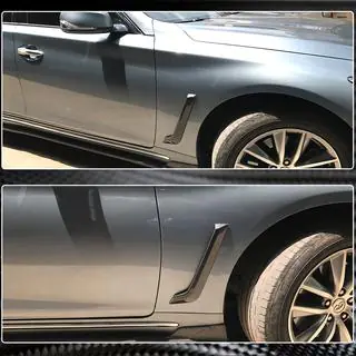 Карбоновые накладки на передние крылья (для Q50 Base/Sport 2014-2020) Infiniti Q50/Q60 2013-2024 гг. фото 4