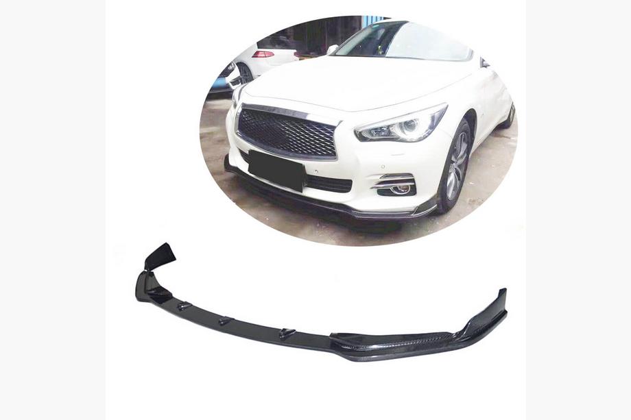 Infiniti Q50/Q60 2013-2024 гг. Передний Бампер Лип V1 для Q50 Base 2014-2017 Карбон Фото 1