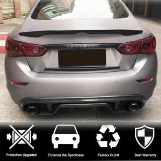 Диффузор заднего бампера V3 для Q50 Base/Sport 2014-2017, Карбон фото 2