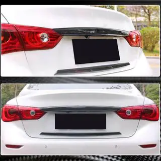 Накладка на крышку багажника (для Q50 Base/Sport 2014-2017, Карбон) фото 4