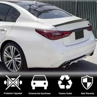 Спойлер V7 (для Q50, Карбон) Infiniti Q50/Q60 2013-2024 гг. фото 2