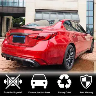 Диффузор заднего бампера V2 для Q50 Base/Sport 2018-2023 Карбон фото 2