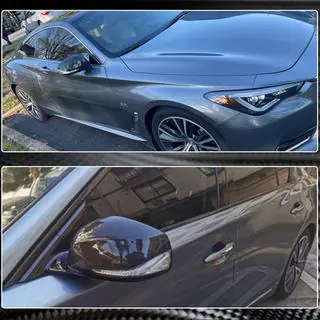 Накладки на Зеркала V1 (Карбон) Infiniti Q50/Q60 2013-2024 гг. фото 4