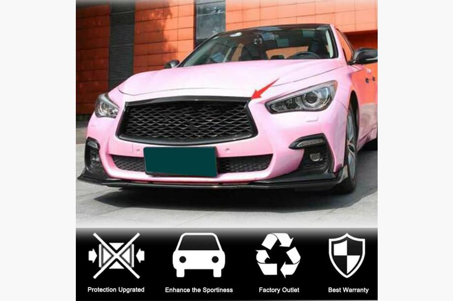 Infiniti Q50/Q60 2013-2024 гг. Окантовка решетки радиатора (для Q50 2018-2022, Карбон) Фото 4