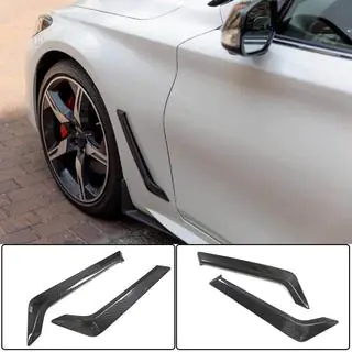 Карбоновые накладки на передние крылья (для Q60 2016-2022) Infiniti Q50/Q60 2013-2024 гг. фото 1