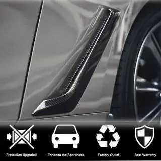 Карбоновые накладки на передние крылья (для Q60 2016-2022) Infiniti Q50/Q60 2013-2024 гг. фото 2