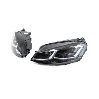 Передние фары с модулями Silver FullLed Style (2012-2017, комплект 2 шт.) Volkswagen Golf 7/E-Golf 2012-2020 гг. фото 4