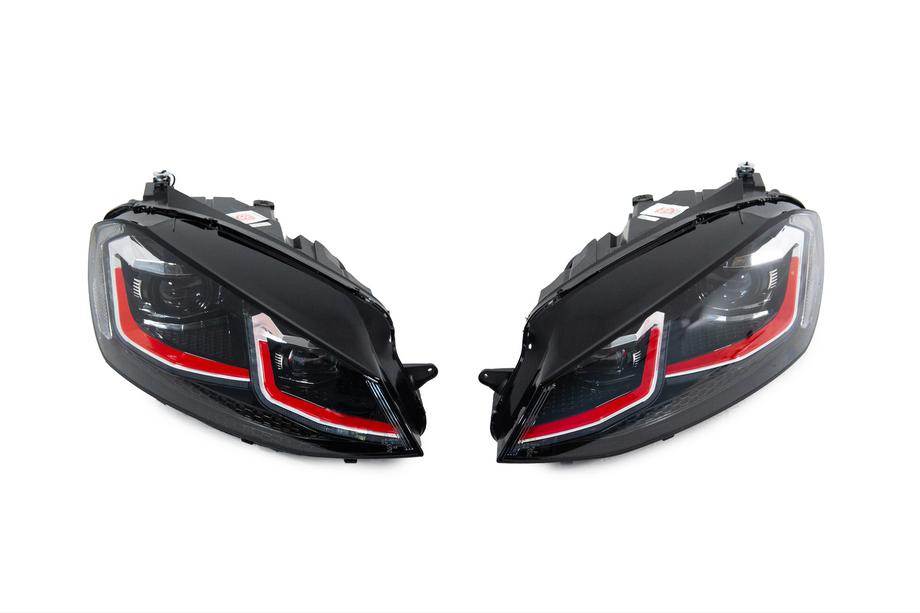 Volkswagen Golf 7/E-Golf 2012-2020 гг. Передние фары Red FullLed (2012-2017, 2 шт) Image