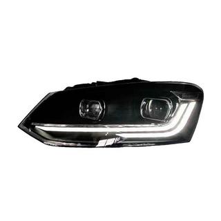 Volkswagen Polo 2010-2017 гг. Передние фары Silver (2 шт)