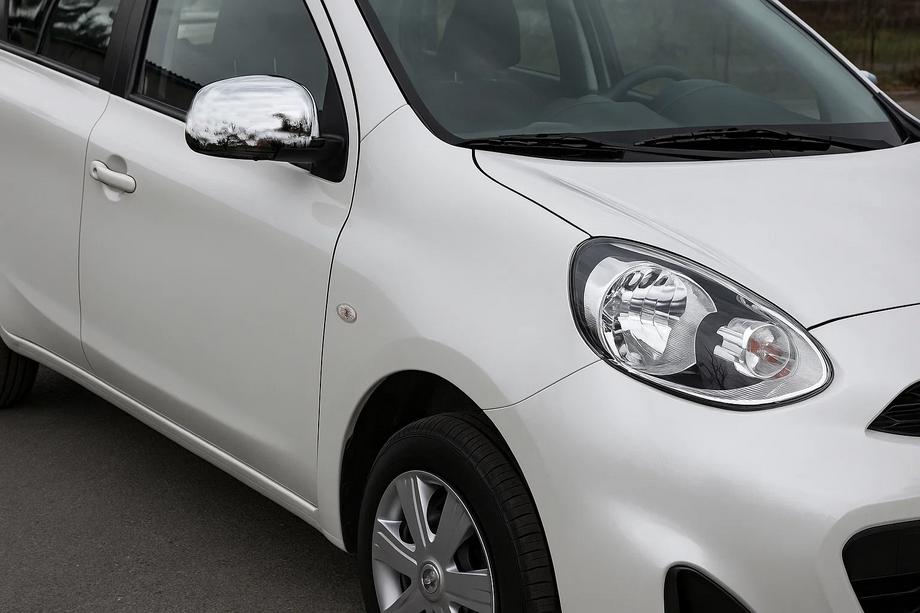 Nissan Micra K13 2011-2016 гг. Накладки на Зеркала (2 шт, ABS) Image