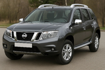 Nissan Terrano 2014- гг. Накладки на Зеркала V1 (2 шт, ABS) фото 1