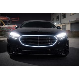 Передняя решетка в стиле W223 AMG-Line с LED фото 1