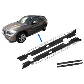 Оригинальные боковые пороги (2 шт., алюминий) BMW X1 E84 2009-2015 гг. фото 1